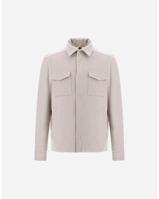 Herno White Shacket for men