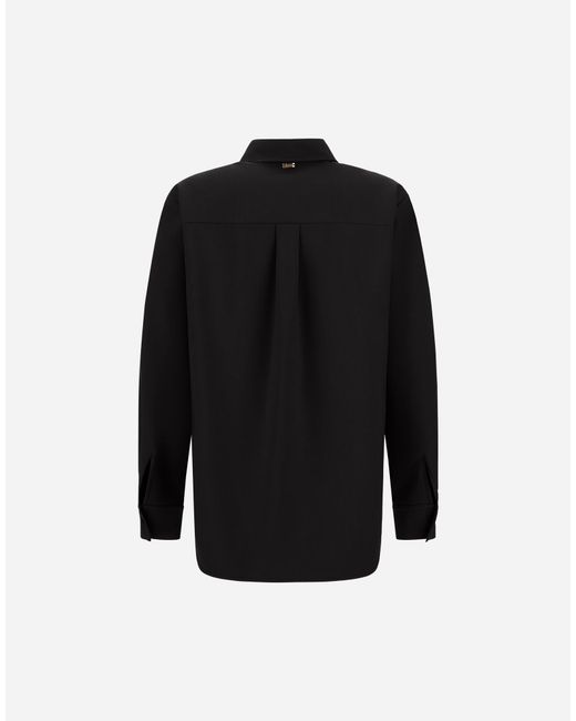 Herno Black Flannel Touch Shirt