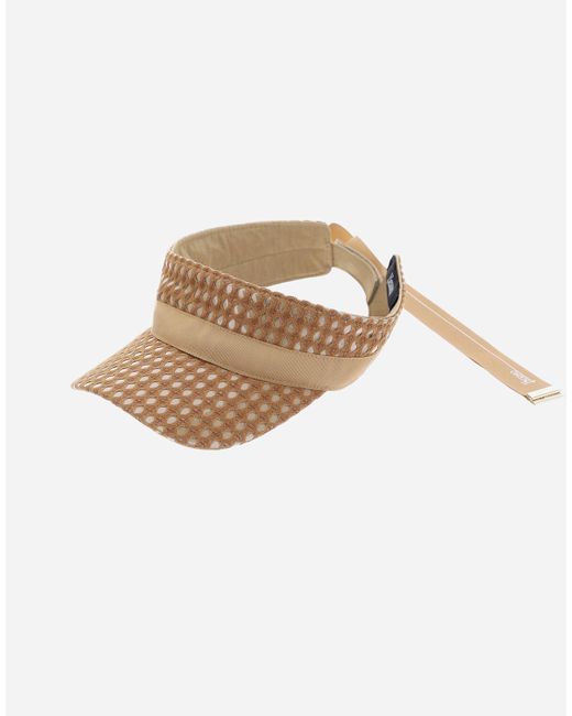 Herno Multicolor Coated Lace And Grosgrain Visor