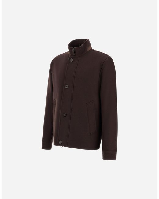Herno Brown Pure Cashmere Jacket for men