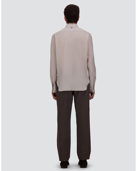 Herno White Lightweight Wool And Cashmere Fabric Shirt for men