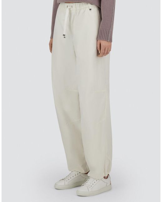 Herno White Resort Trousers