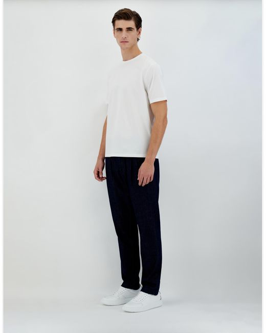 Herno White Camiseta De Superfine Cotton Stretch for men