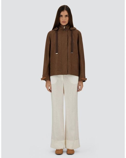 Herno Brown A-Shape Jacket
