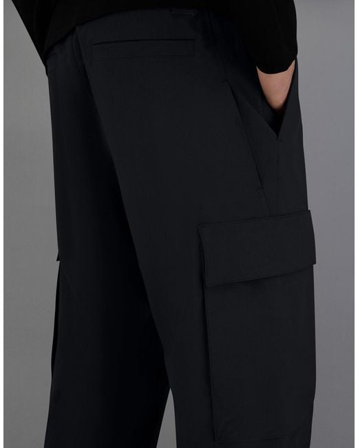 Herno Gray Laminar Cargo Trousers