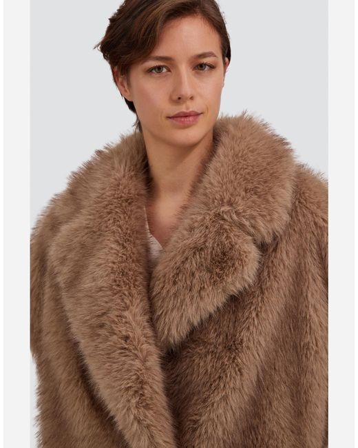 Herno Brown Long-Pile Fur-Touch Vest