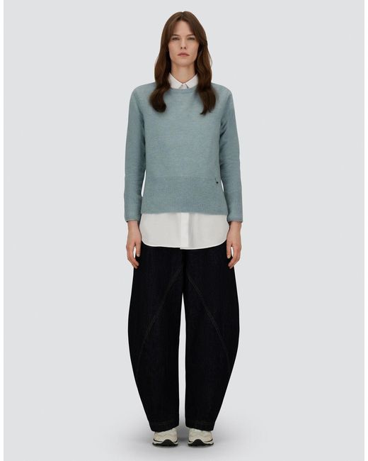 Herno Blue Alpaca Wool G.7 Jumper