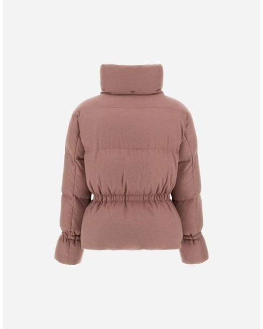 Herno Pink Cashmere And Silk Jacket