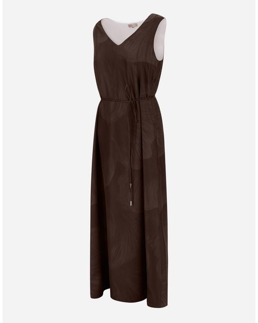 Herno Brown Resort Dress