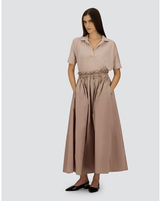 Herno Pink New Techno Taffeta Skirt