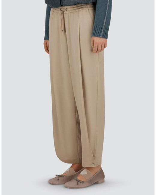 Herno Natural Resort Envers Satin Trousers
