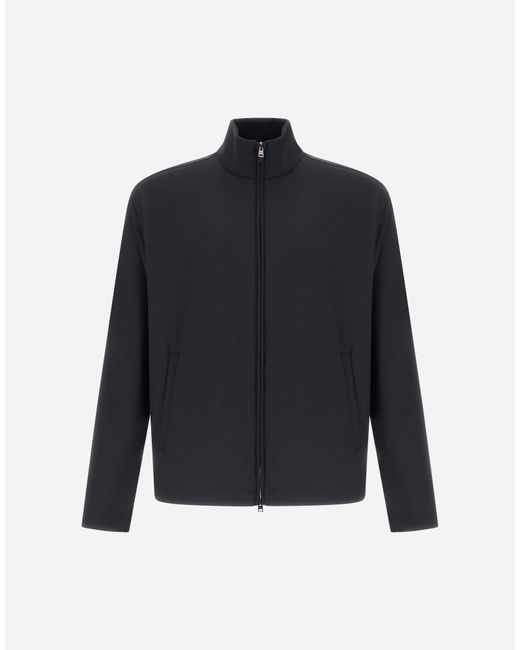 Herno Blue Bomber Jacket for men