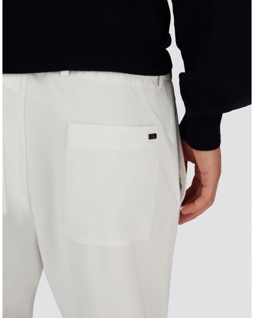 Herno White Trousers for men