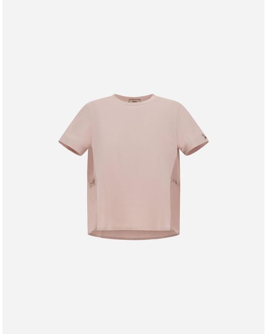 Herno Pink T-Shirt With Coulisse