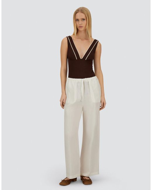 Herno Brown Resort Comfort Lycra Swimsuit
