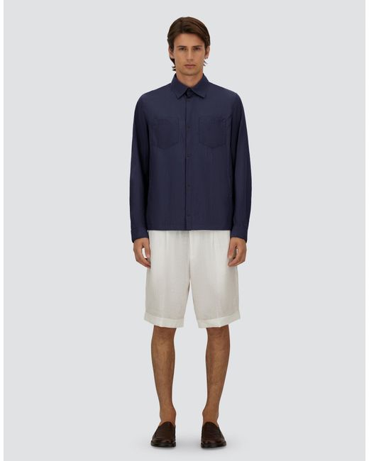 Herno Blue Shacket for men