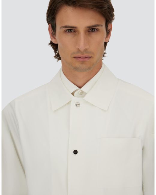 Herno White Essence Shacket for men