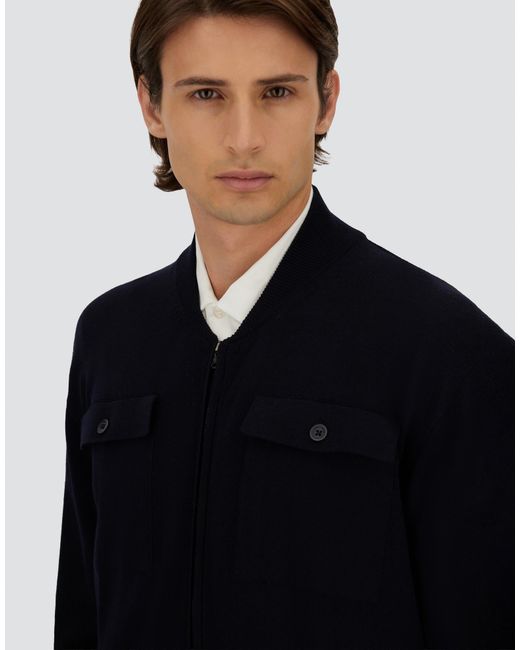 Herno Blue Cardigan for men