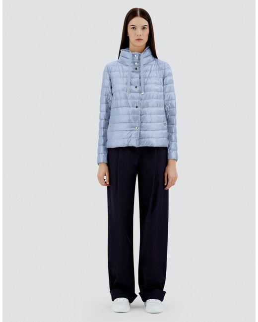 Herno Blue Reversible Cape