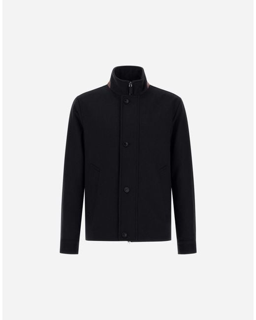 Herno Blue Pure Cashmere Jacket for men