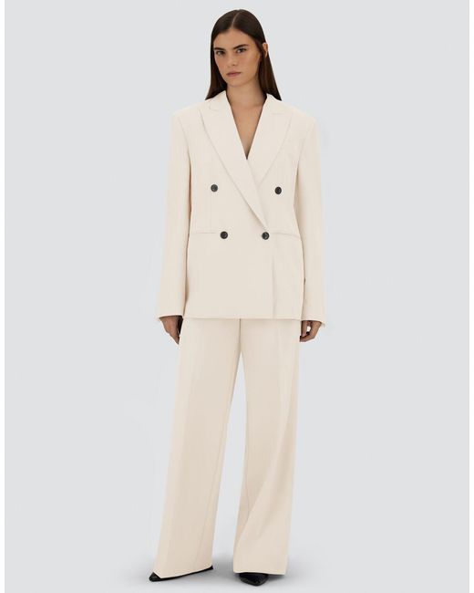 Herno White Flawless Woven Trousers