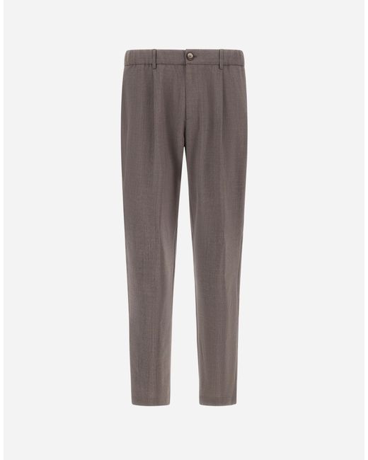 Herno Gray Trousers for men