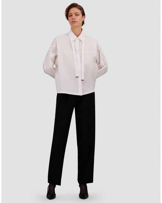 Herno Black Fluid Twill Trousers
