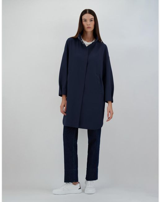 Herno Blue First-act Pef High-neck Coat