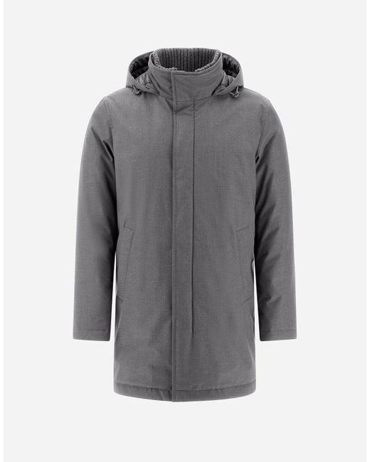 GIACCONE IN NEW BUSINESS E NYLON ULTRALIGHT di Herno in Gray da Uomo