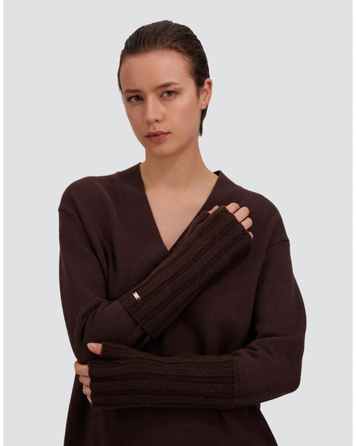 Herno Black Handschuhe Aus Kaschmir