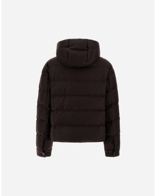 Herno Black Wool And Silk Jacket