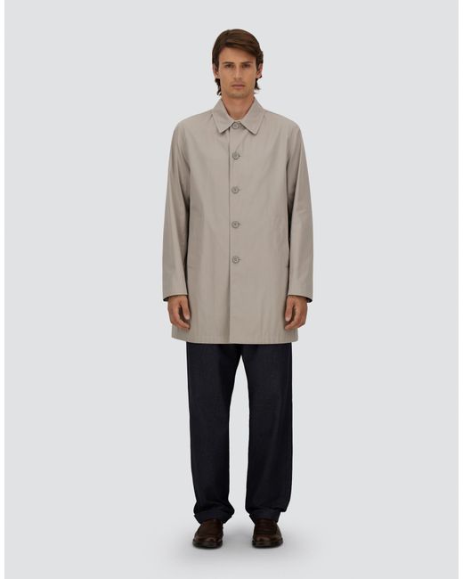 Herno Gray Raincoat for men