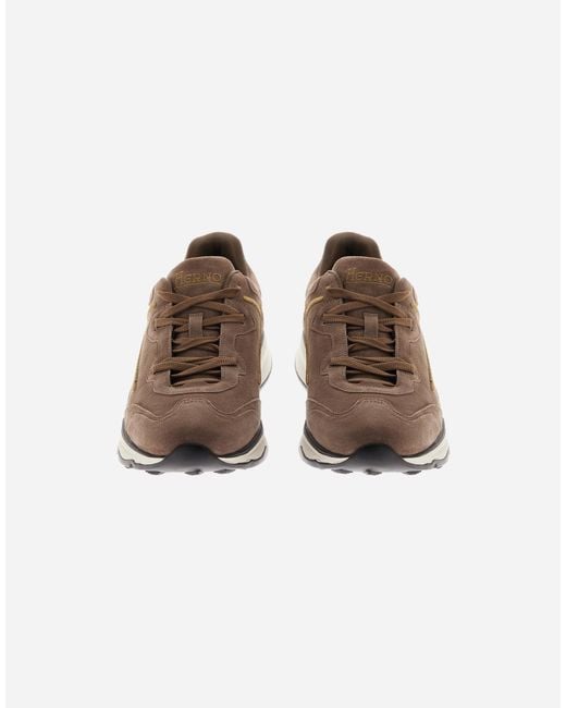 Herno Brown Maggiore Trainers for men