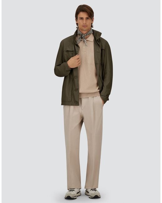 Herno Green Ultralight Crease Field Jacket for men