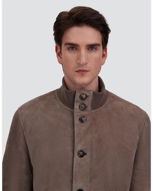Herno Brown Shearling Jacket for men