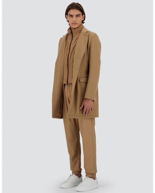 Herno Natural Wool Beaver Coat for men