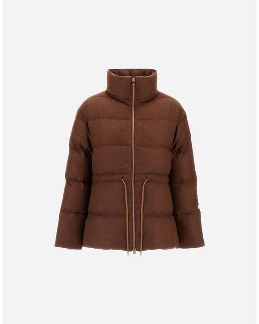 Herno Brown Short Parka