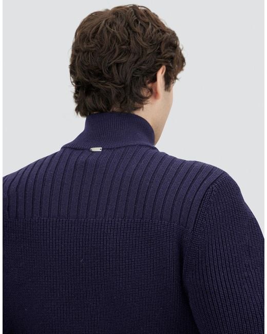 Herno Blue Cardigan for men
