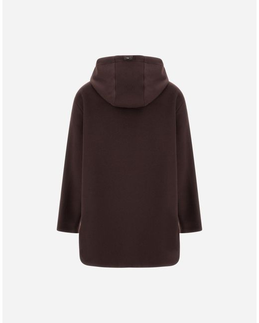 Herno Brown Sable-Effect Wool Jacket
