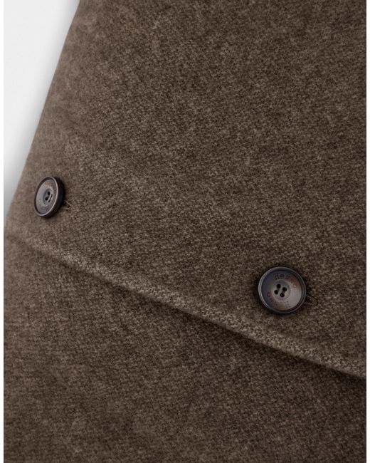 Herno Brown Habita Wool And Cashmere Cushion