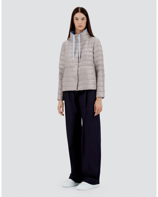 Herno Blue Reversible Cape