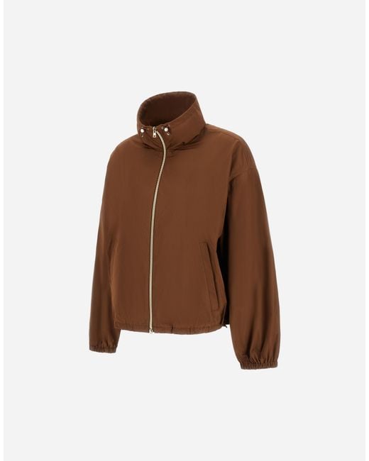Herno Brown New Techno Taffeta Jacket