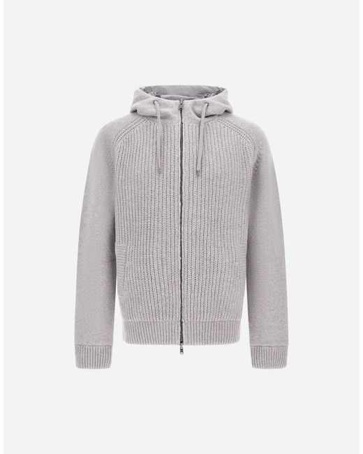 Herno Gray Resort Cardigan for men