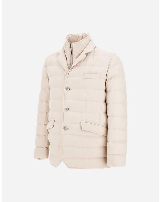 Herno Natural Wool-Blend, Viscose And Suede-Effect Blazer for men