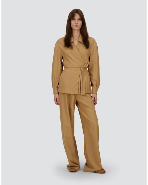 Herno Natural 100% Wool Flannel Trousers