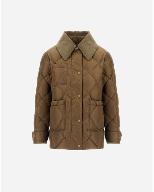 Herno Brown Nylon Chamonix Short Parka