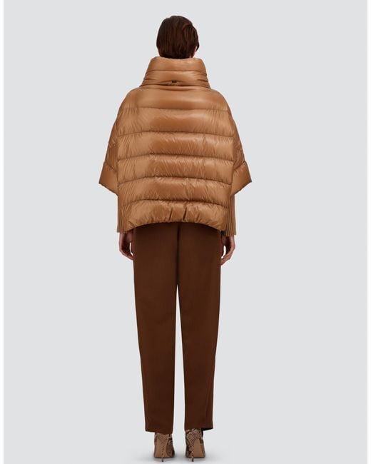 Herno Natural High-Neck Cape