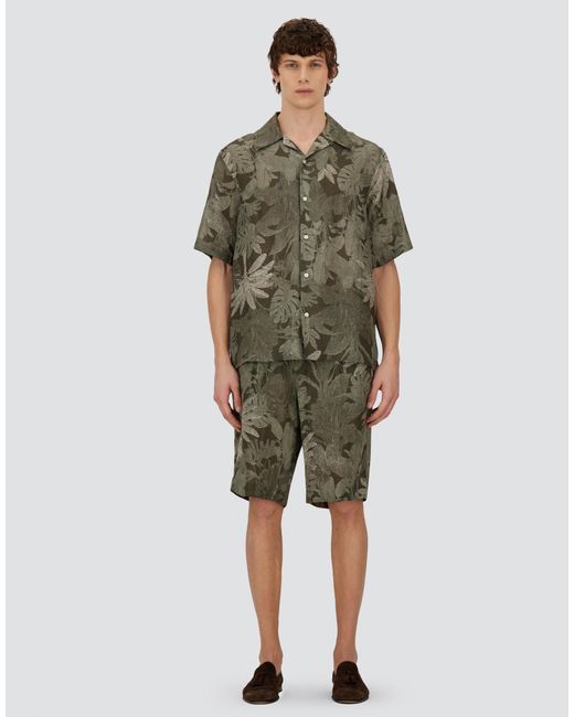 Herno Gray Cargo Shorts for men