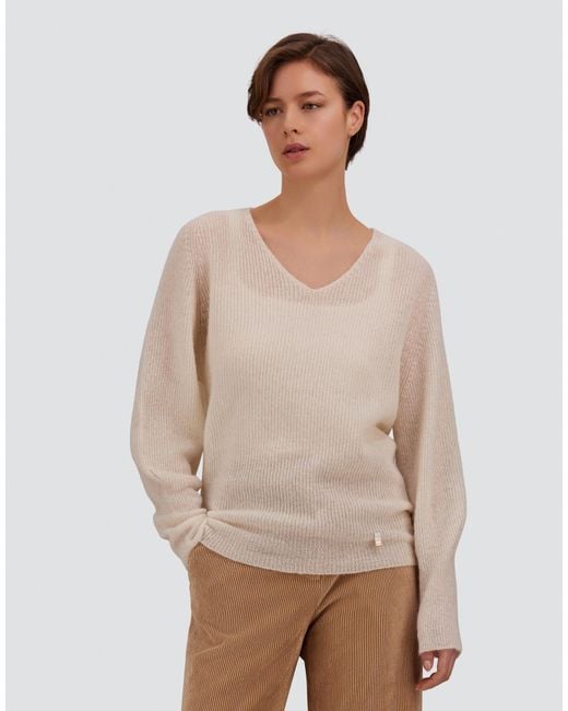 Herno White Alpaca And Wool Stocking-Stitch Jumper