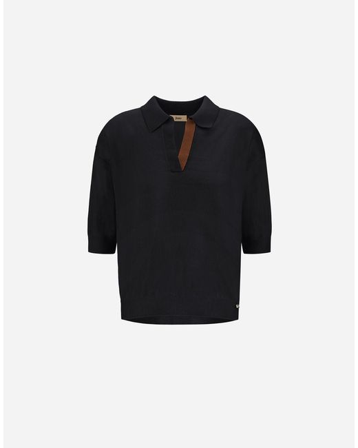 Herno Black Polo Shirt